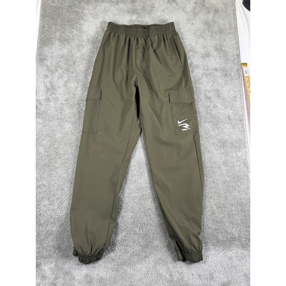 Nike 3 Brand Russell Wilson Boy XL Cargo Jogger Pants Olive Green Athletic 13-15